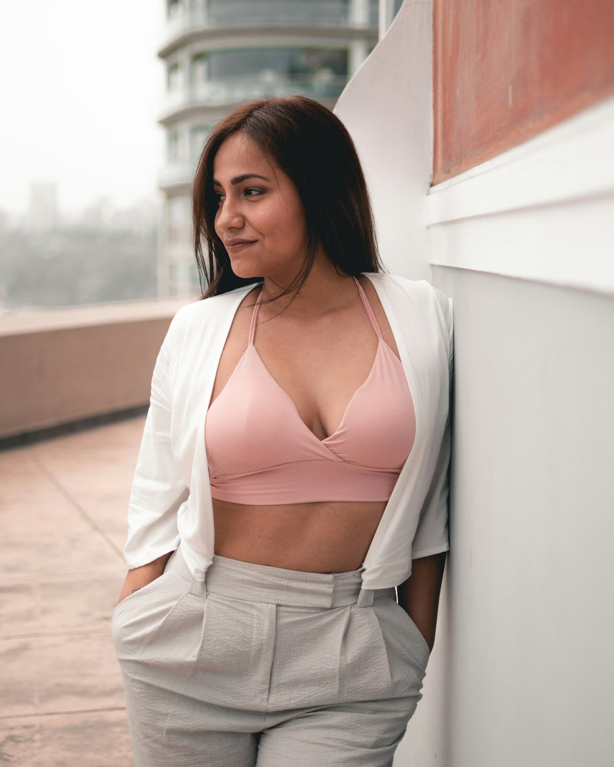Soft modal t-shirt bra in neutral blush tone